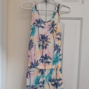 Girl's Tropical Romper